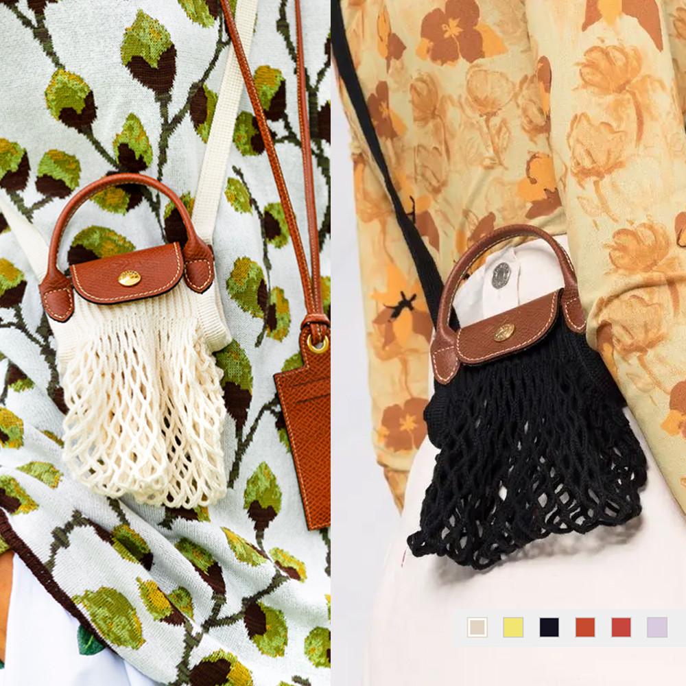 [3-5일배송] 롱샴 필렛백 미니 네트백 크로스백 XS 에크루 6색상 미국/독일발송