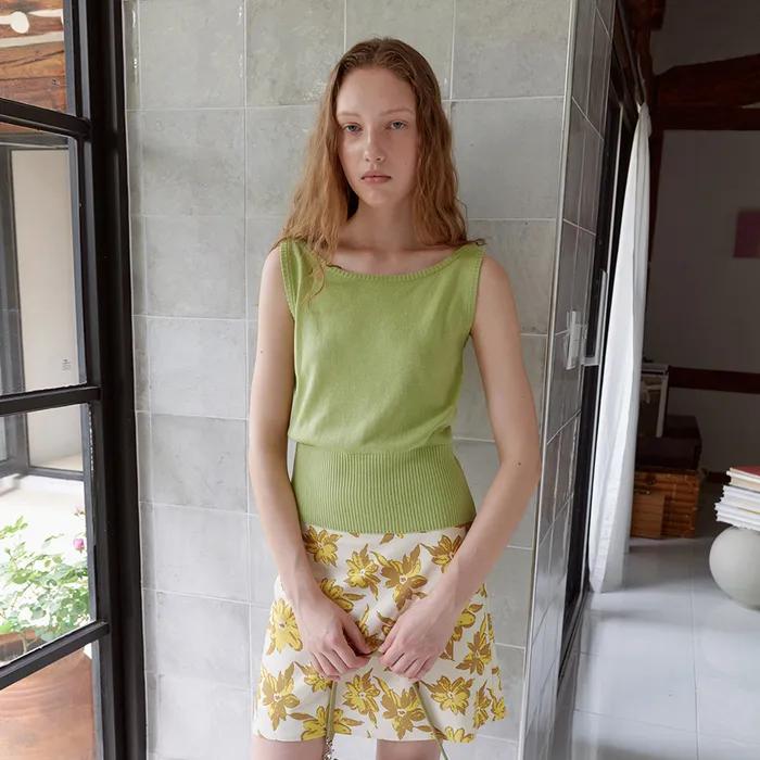 [재입고] Jody Boat-neck Top in Green Tea
