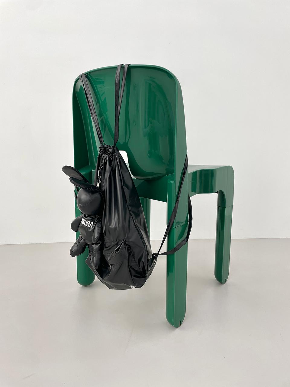 RABBIT GYM SACK (BLACK) (3월 28일 예약배송)