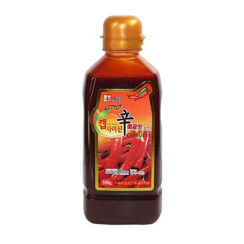 청우식품 (무)캡사이신 매운맛소스550g, 550g, 1개