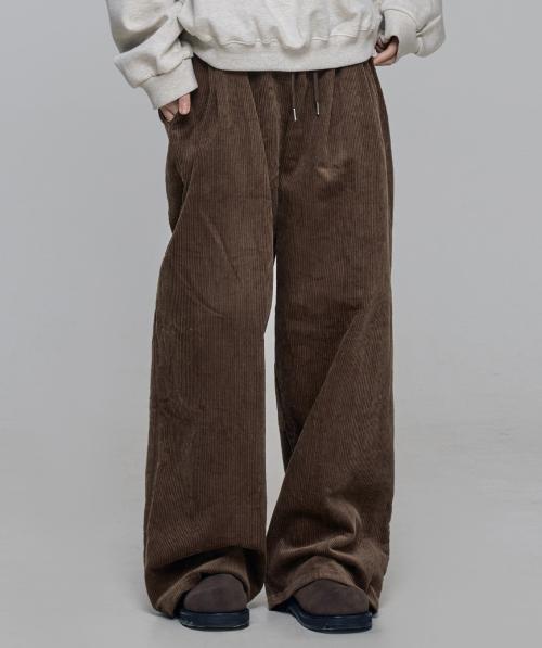 다이닝 벌룬 와이드 코듀로이 팬츠 Brown