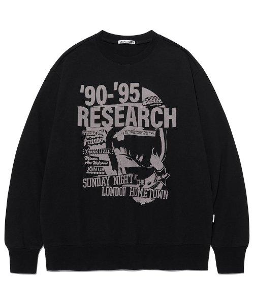 RESEARCH CREWNECK [BLACK]