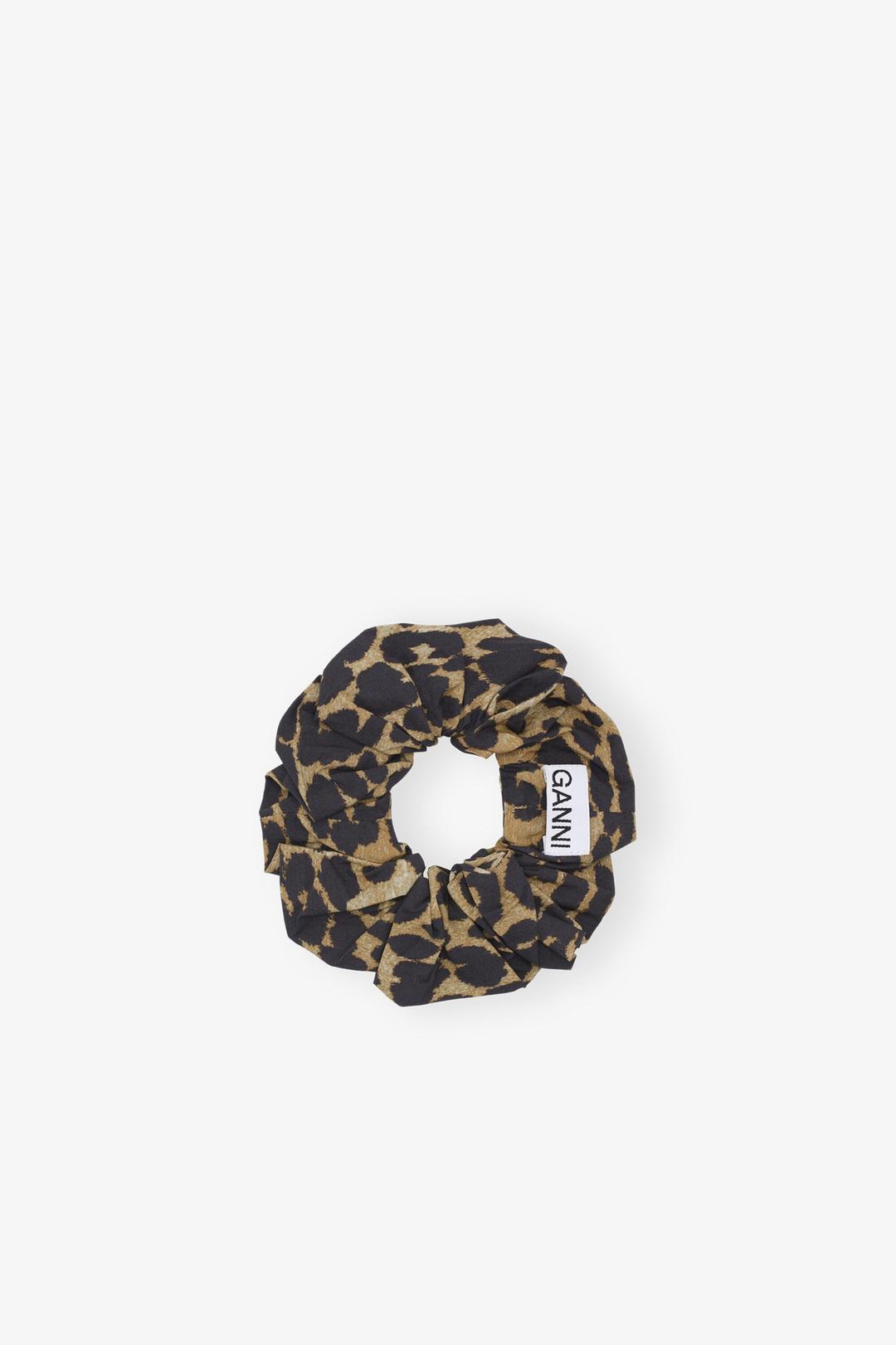 Leopard Cotton Scrunchie