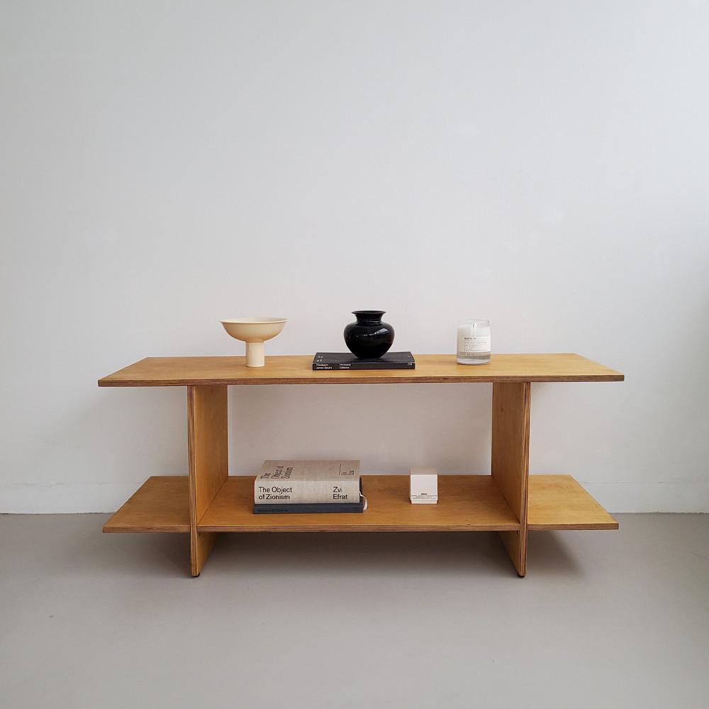 [그레이맨션] HIFI Bench Shelves 우드 벤치 수납장 미드센추리 미니 벤치 자작나무