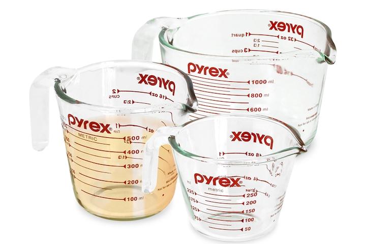 투명 글라스 오리지날 계량컵 3종 세트