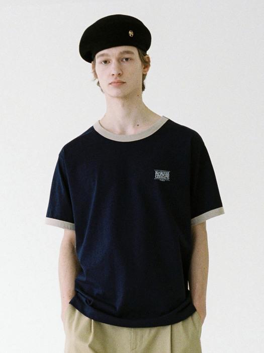 NEW CLASSIC LOGO RINGER TEE navy