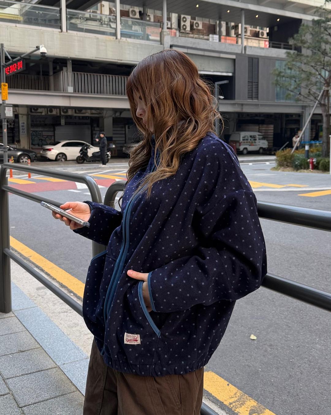 도트 패치 후리스 2C