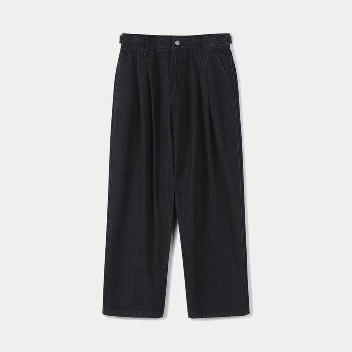 ADJUSTABLE RAW WIDE DENIM BLACK (247)
