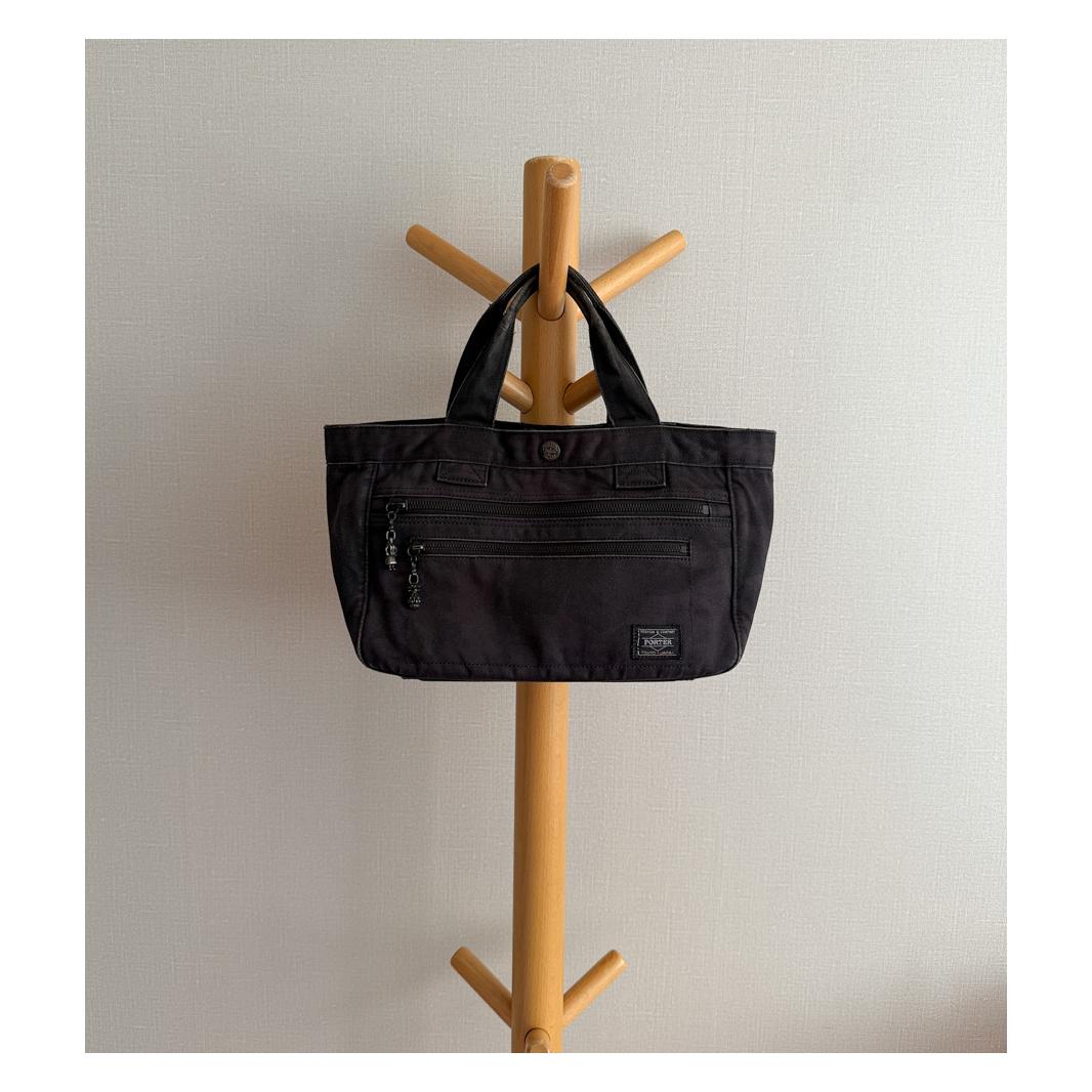 PORTER - Aloha Loco Hand Tote Bag S (Black / Hidden Aloha Printing)