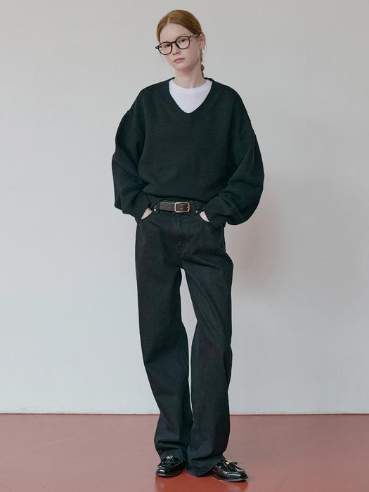 25FN relax-fit denim [BK]