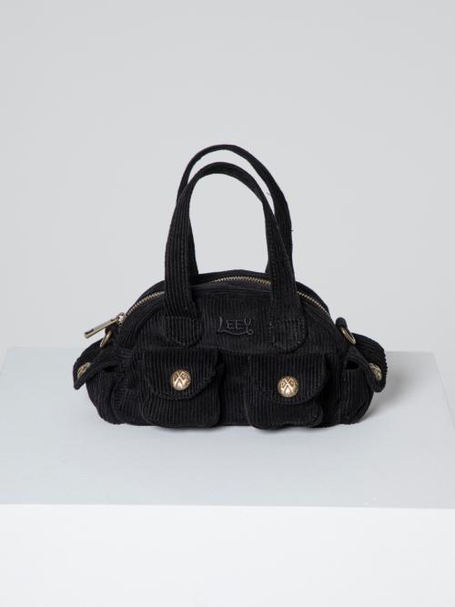 MINI CROSSBODY BAG WITH X-RIVET BLACK