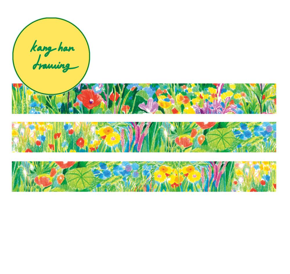 어레터프롬 Flower garden masking tape