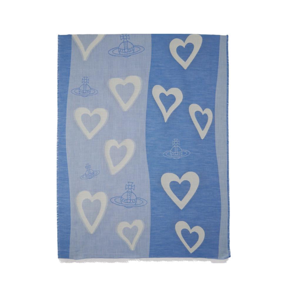 비비안 웨스트우드 블루 하트 스카프 900630