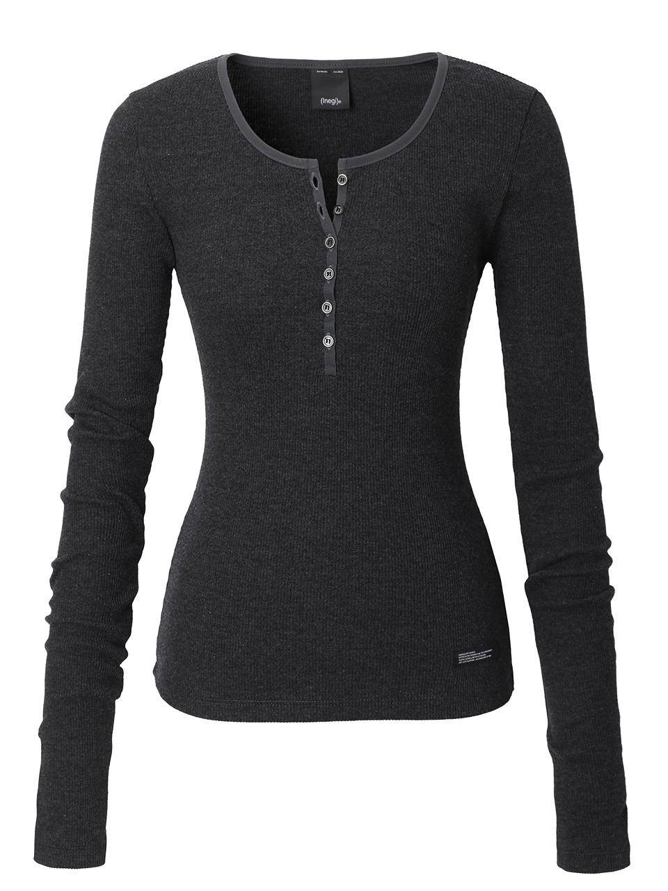 Tactile Button Long Sleeve (charcoal)