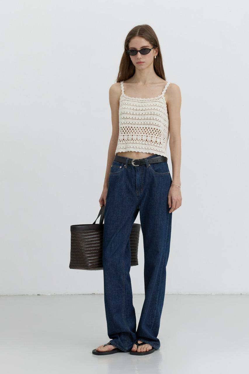 [Limited Offer] RELAXED SUMMER DENIM PANTS INDIGO BLUE