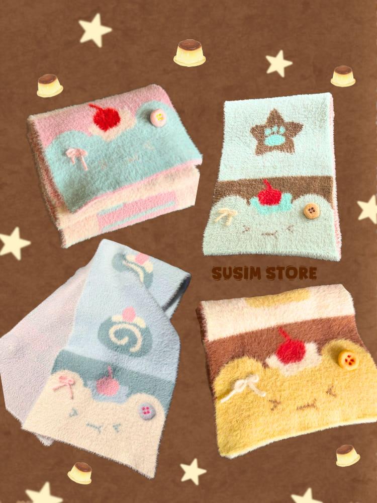 수심 Milky Pudding Muffler(4 color) 밀키 푸딩 머플러 목도리 겨울