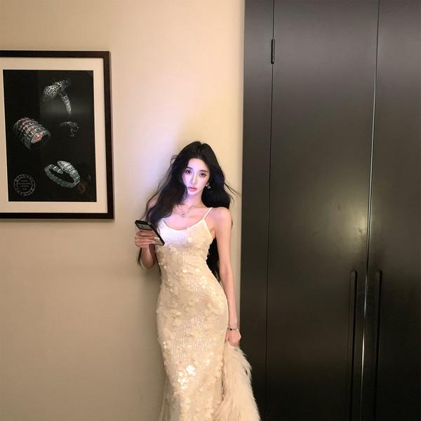 플라워 머메이드 드레스