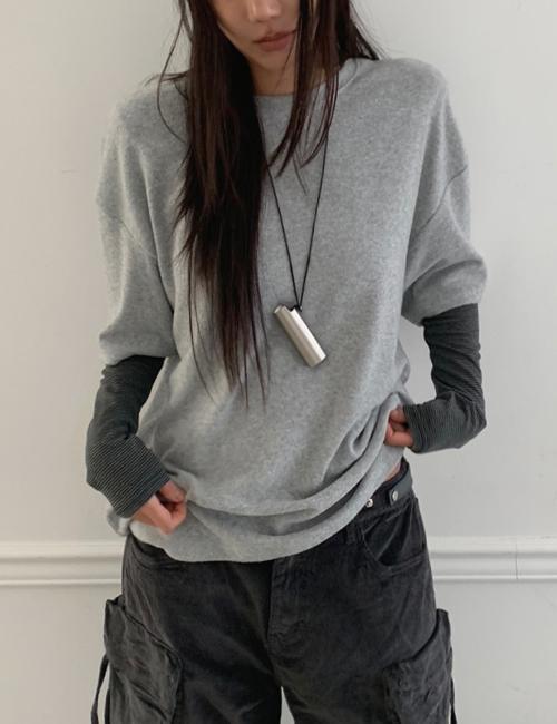 올슨 cozy boxy tee