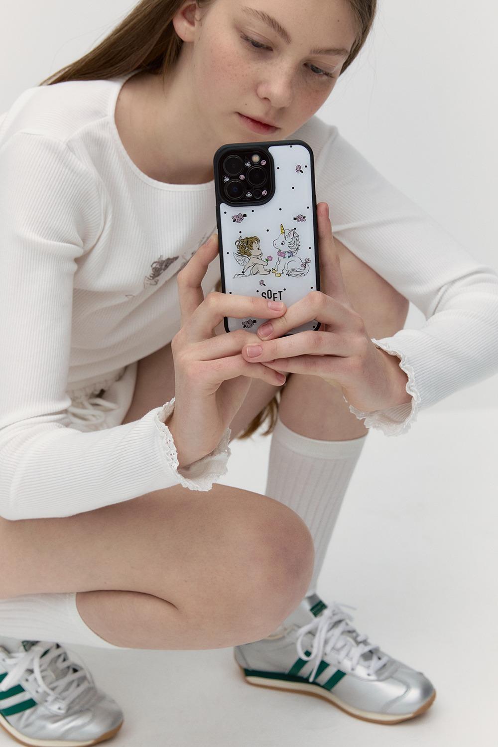 BEBE FLOWER CASE [WHITE]