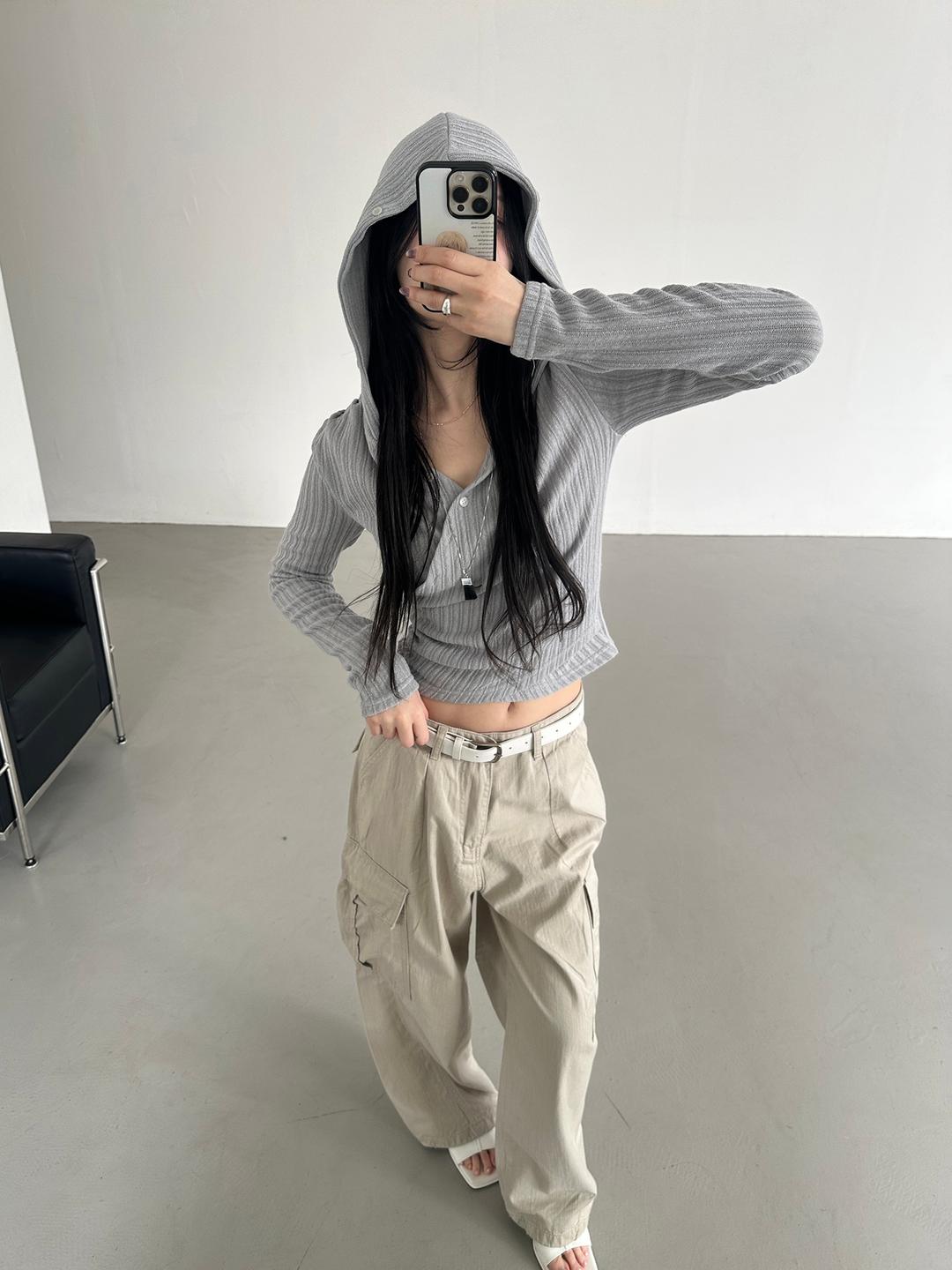 이너뮤트 capri wrap hoody (3color)