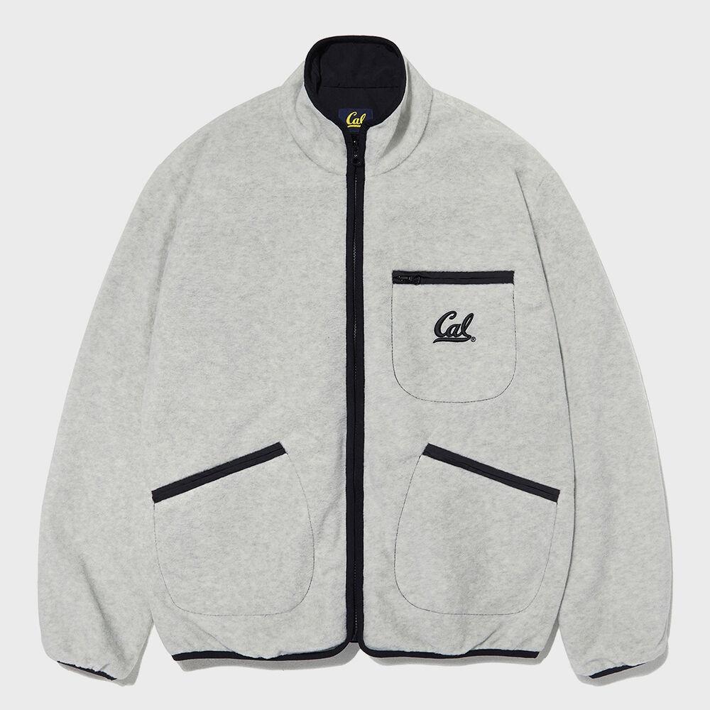 CAL SYMBOL REVERSIBLE FLEECE JACKET KA [GRAY]