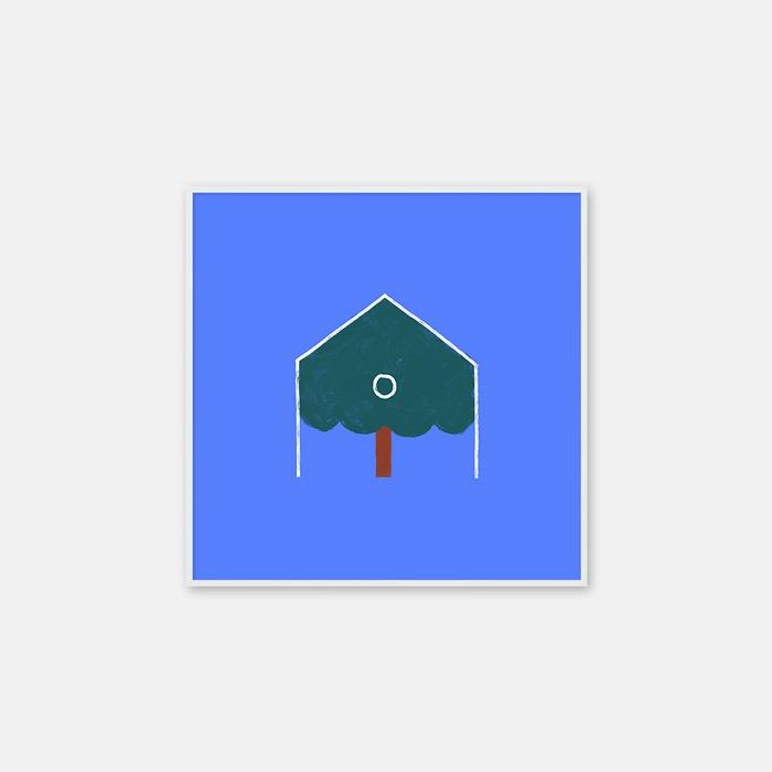 집에 있는 나무 포스터