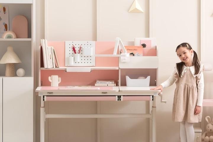 [의자반값]NEW 챔피언 높이각도조절 바른자세 어린이 책상 3color(책장포함)