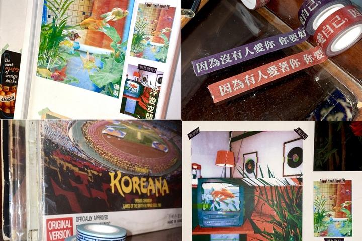 빈티지 홍콩무드 벽꾸미기 아이템 (디자인 포스터/ 마스킹테이프)