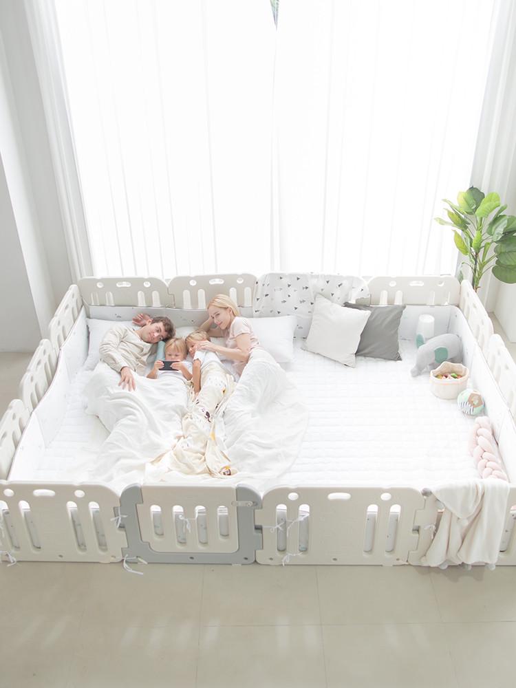 [꿈비] 트윈스타 PLUS 범퍼침대 슈퍼특대형 풀세트 (침대+매트+쿠션가드+패드)