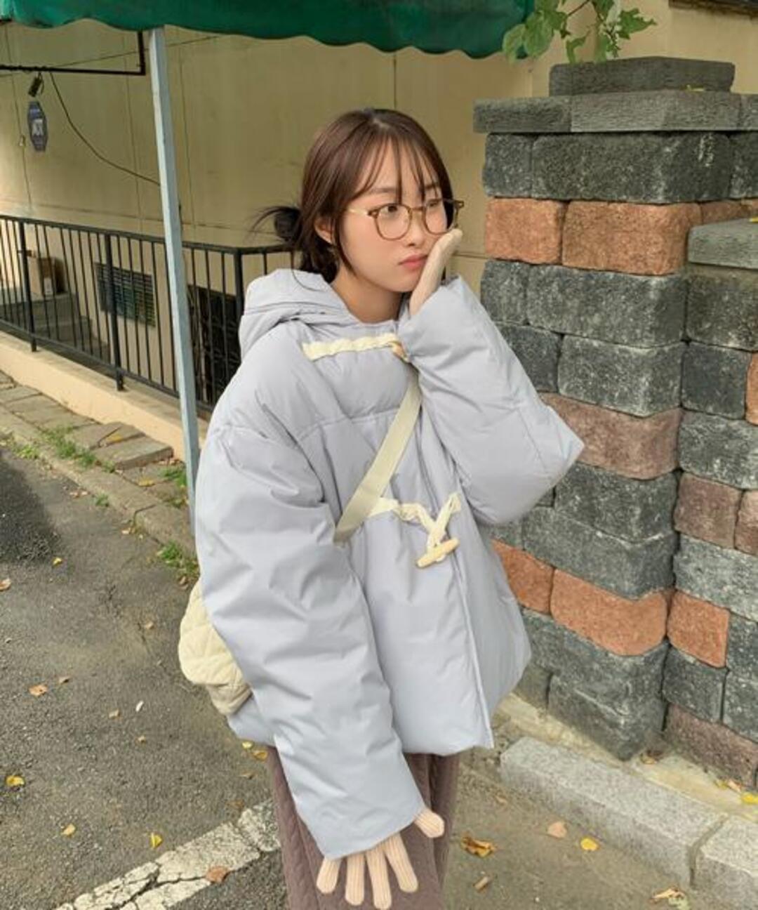 러브앤드팝 하나오 떡볶이 패딩