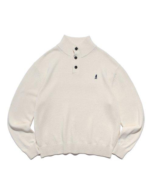 HERITAGE UNIVERSITY DAN HIGH NECK KNIT IVORY