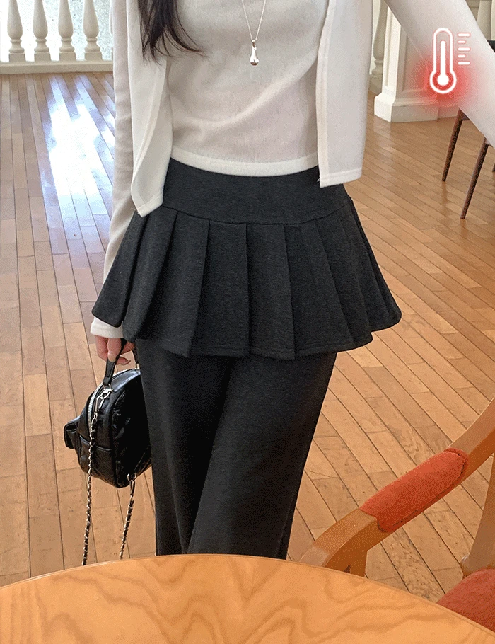 [융기모 안감] 이즐 플리츠 치마바지 (3color)
