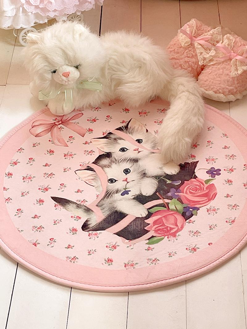 [바로 배송] circle kitten rug