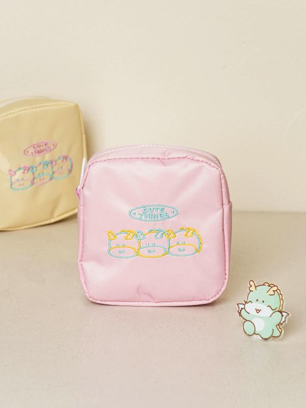 신년이용 자수 사각 파우치