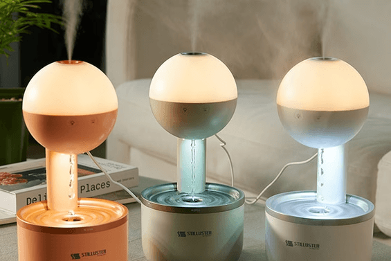 매직 써클 노필터 통세척 UV살균 물멍 행성 가습기 ST-HL600