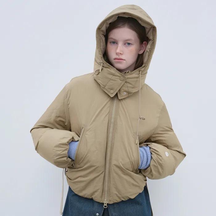 넌퀼팅 후디 다운_KD2DJG4103F_BEG