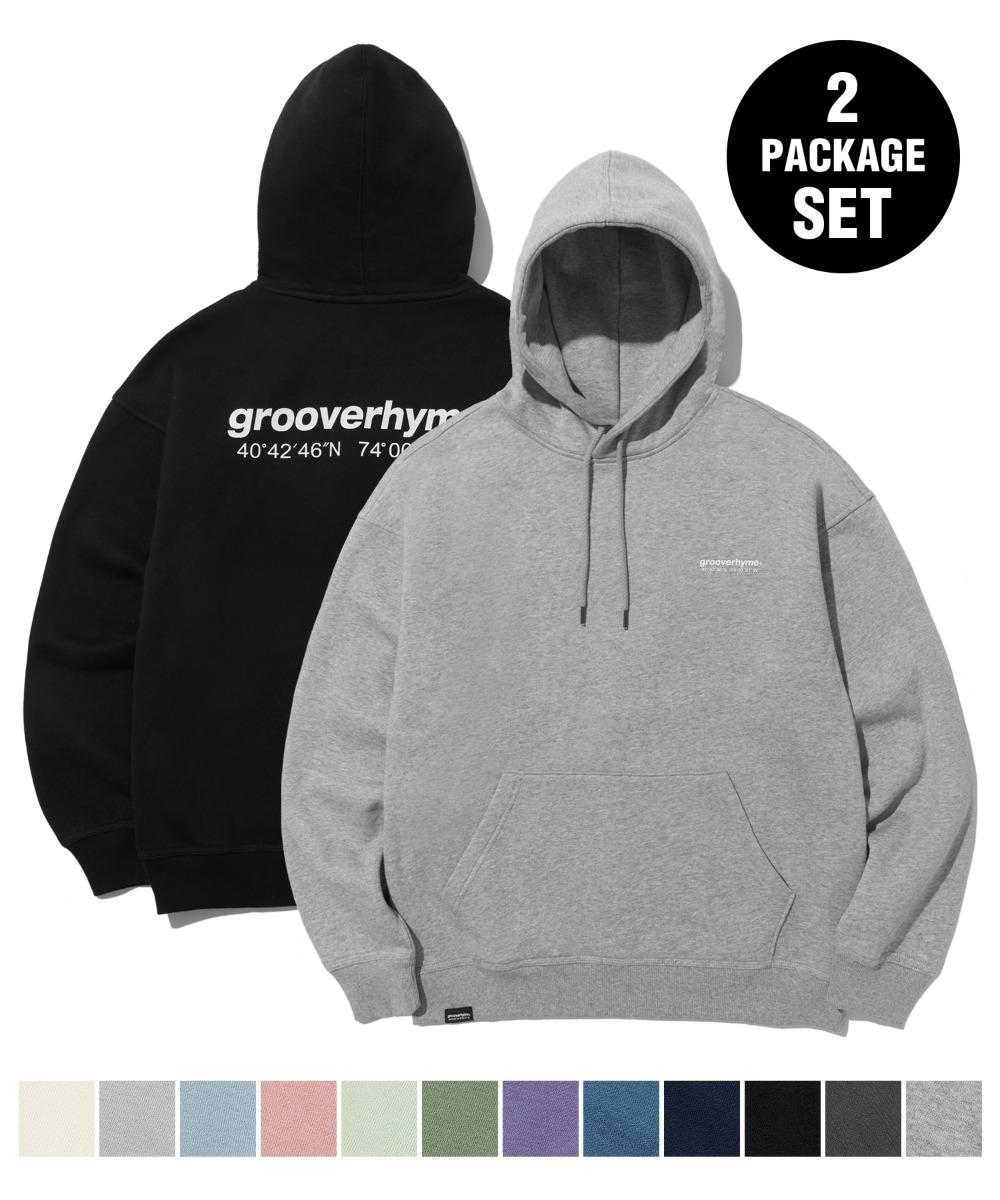 [1+1] (기모) NYC LOCATION HOOD T-SHIRTS (12color) [LRPWCTH333M]