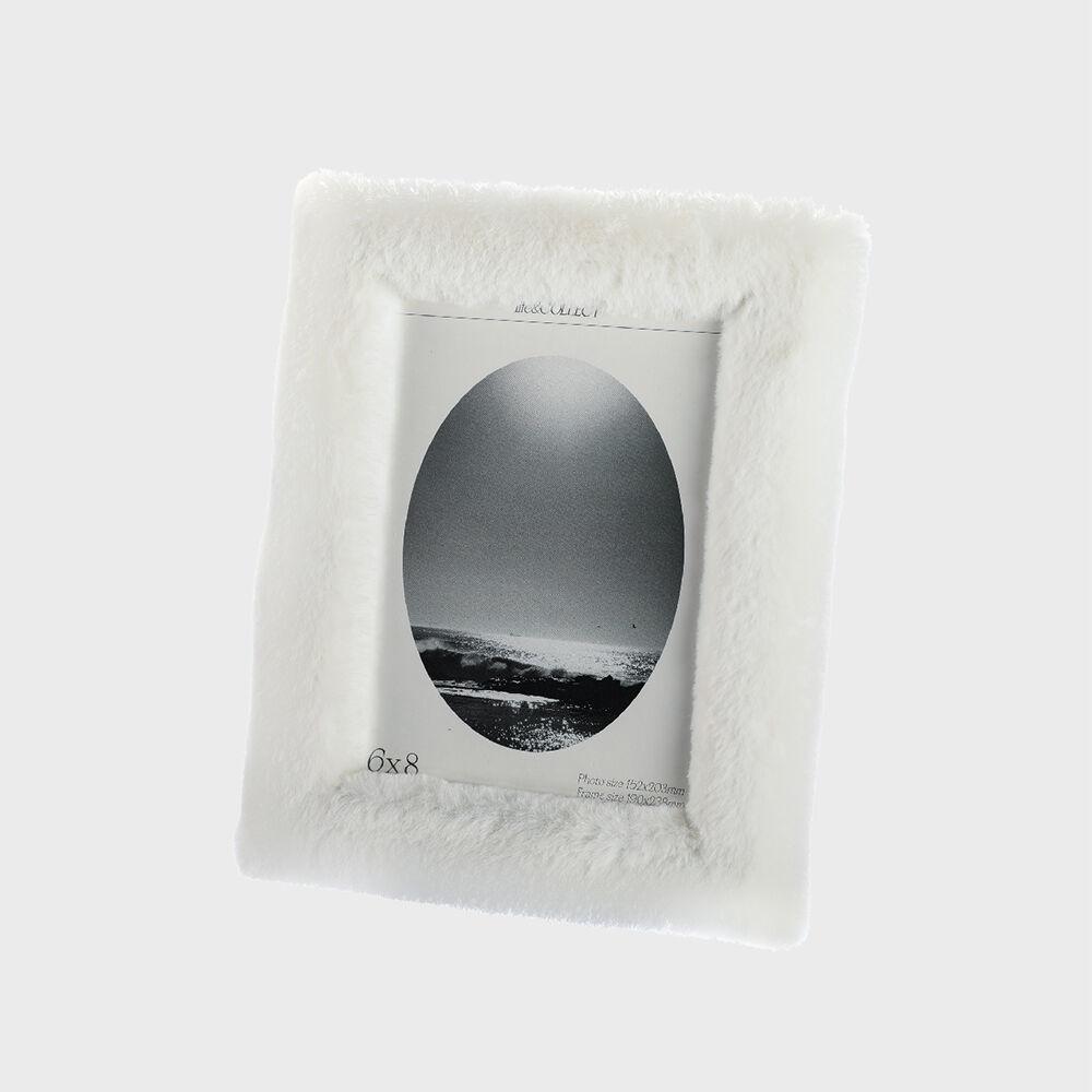 FAUX FUR FRAME (WHITE)