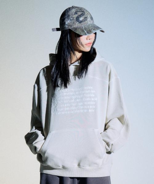 피그먼트 ACID 인시전 후디 [베이지]