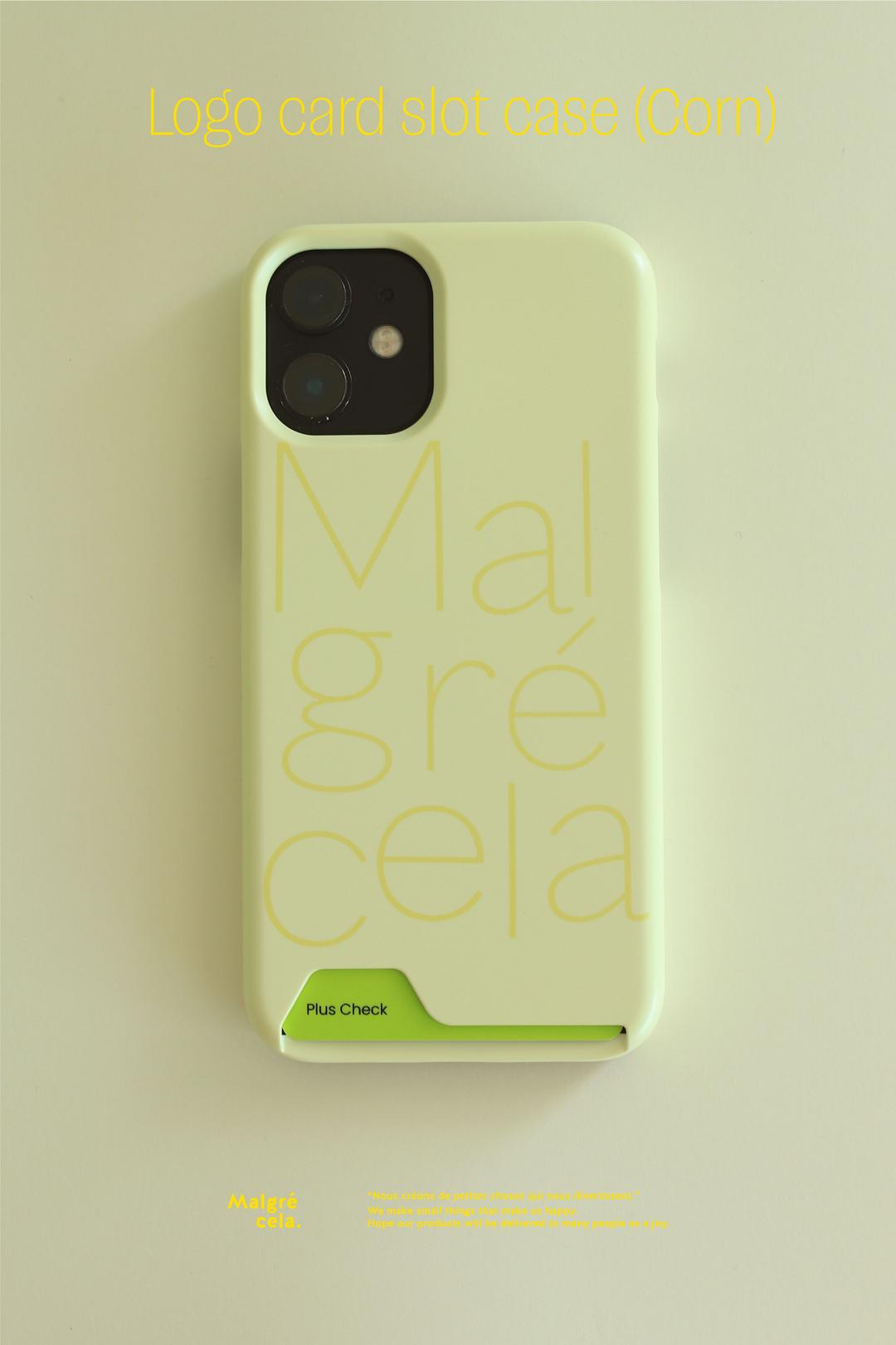 [Order made] Logo card slot case (Corn)