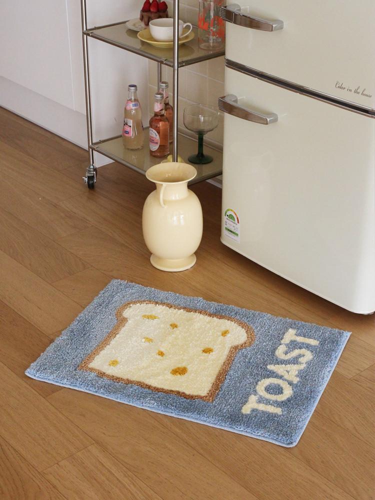 버터 토스트 디자인 인테리어 터프팅 욕실 주방 현관 화장실 미끄럼방지 발 매트 45x65