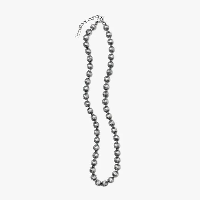 STRIPES BIG BALL CHAIN NECKLACE