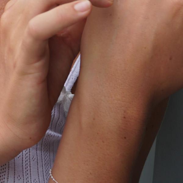 CRIMP CHAIN BRACELET SILVER