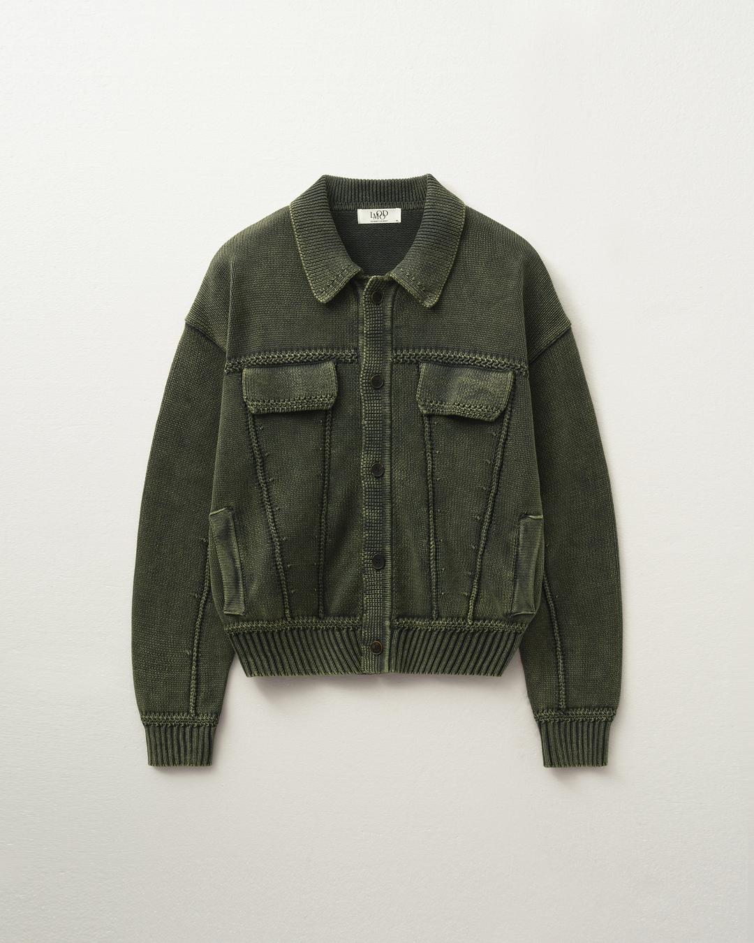 트러커 스톤 워시드 가디건 자켓 KHAKI