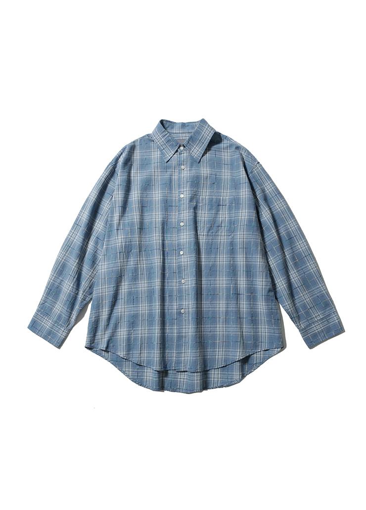 ALL WEATHER OVER SILHOUETTE SHIRTS (BLUE CHECK)