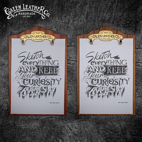 갈렌레더 클립보드 우드 A4