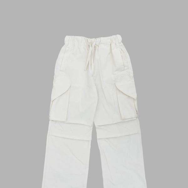 HEART CARGO COTTON PANTS (IVORY)