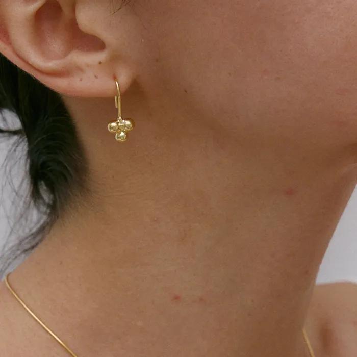 Cross Ball Earring (2colors)