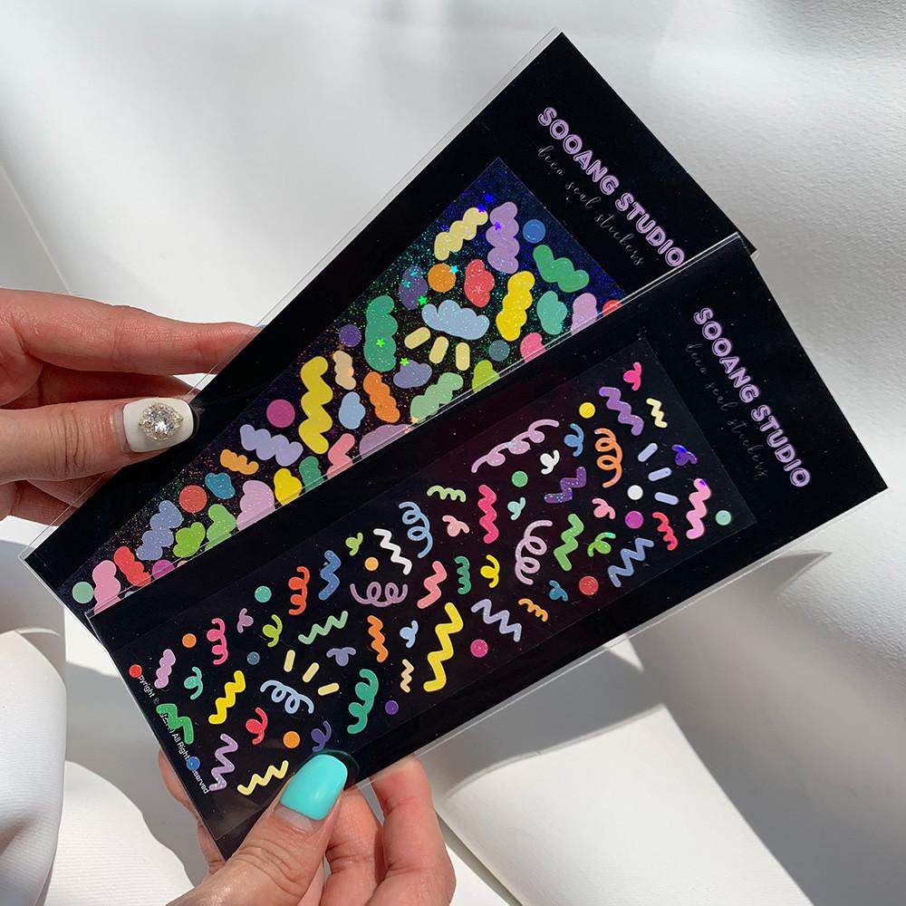 수앙스튜디오 파티페티 스티커 폴꾸 탑꾸 다이어리 꾸미기