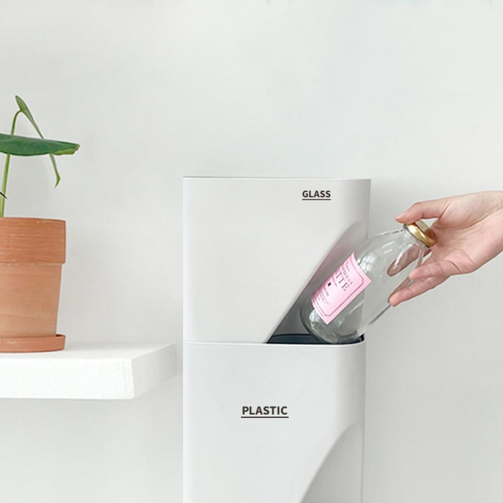 빌드 원룸 분리수거함 재활용 분리수거 쓰레기통 중형 단품